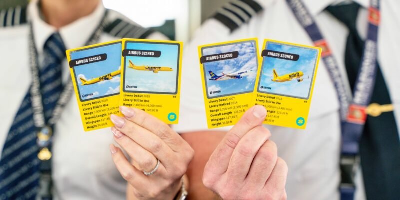 Spirit Airlines launches new inflight trading cards